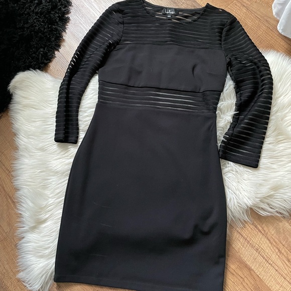 LULU’S | Perfect Mesh Bodycon Dress - Picture 2 of 4